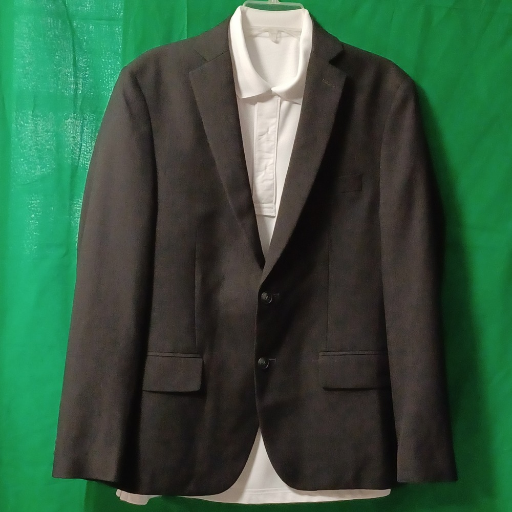 Haggar Smart Wash Repreve Suit Jacket Slim Fit Charcoal‎ Gray Blazer Mens 42R